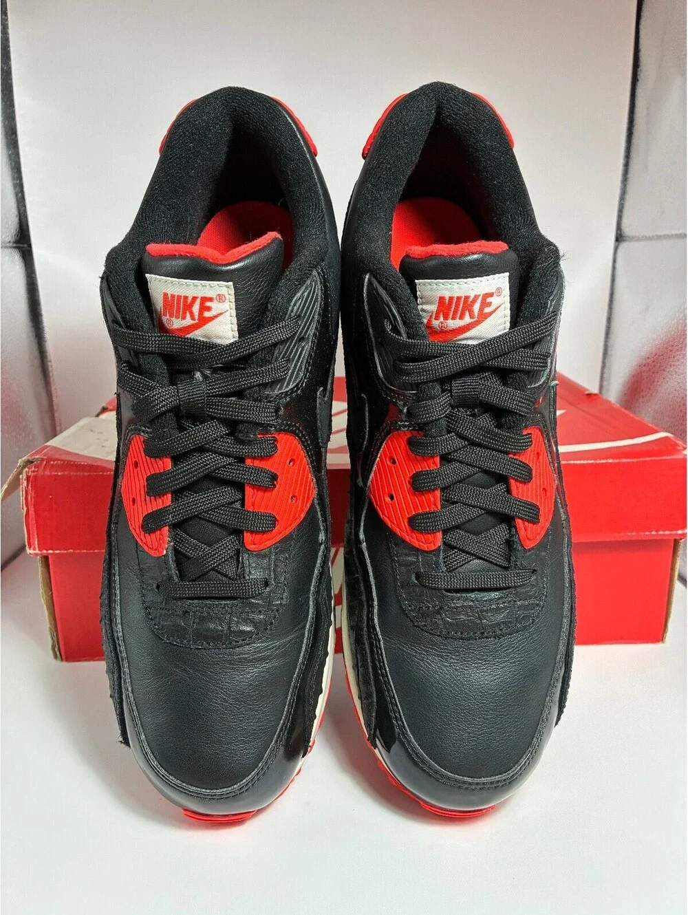 Size 12 - Nike Air Max 90 Black Croc Infrared Anniversary